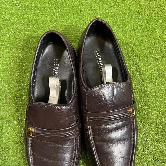 Florsheim Berkley Penny Loafer SZ 9 EEE Ultra Wide  Brown Leather Moc Toe Driver - Picture 7 of 8